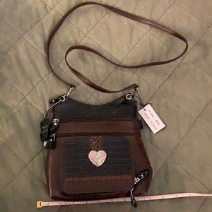 NEW genuine leather purse with several pockets